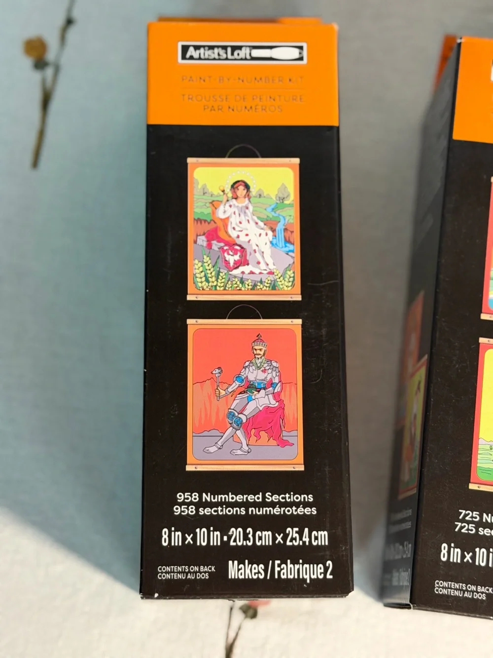New In Box Set of 2 Artist’s Loft Tarot Paint by Number Kits Halloween